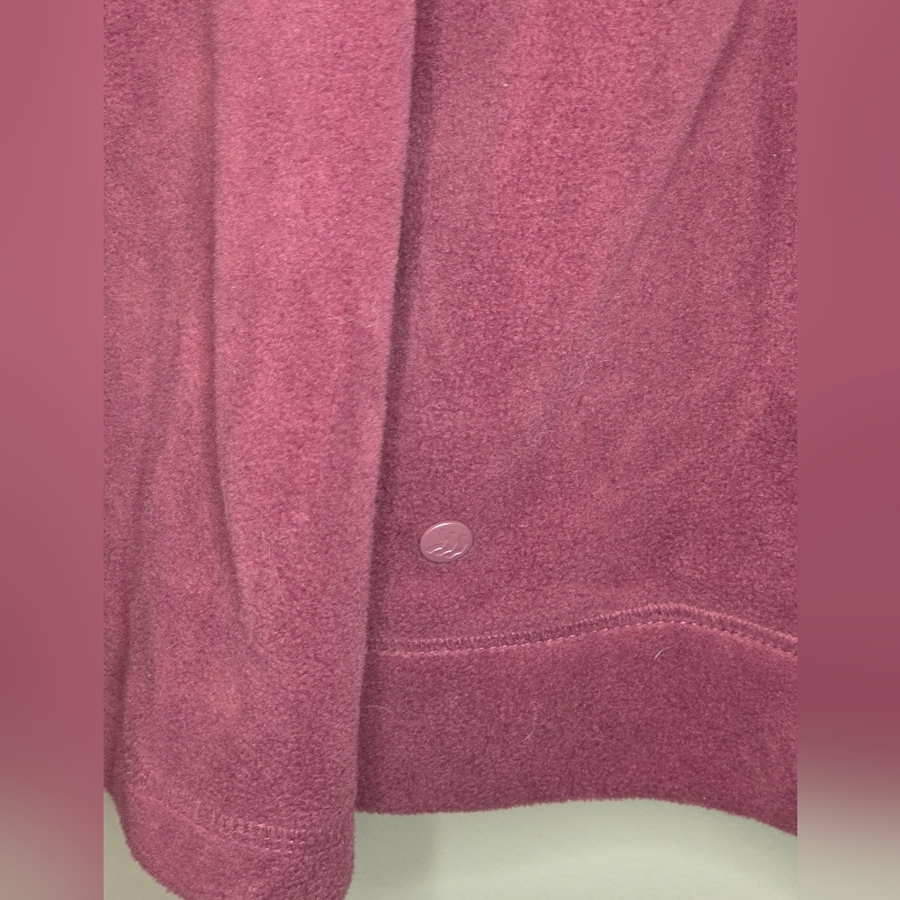 Men's XL All In Motion Polartec Fleece Jacket Coat NWT Burgundy - Picture 7 of 11